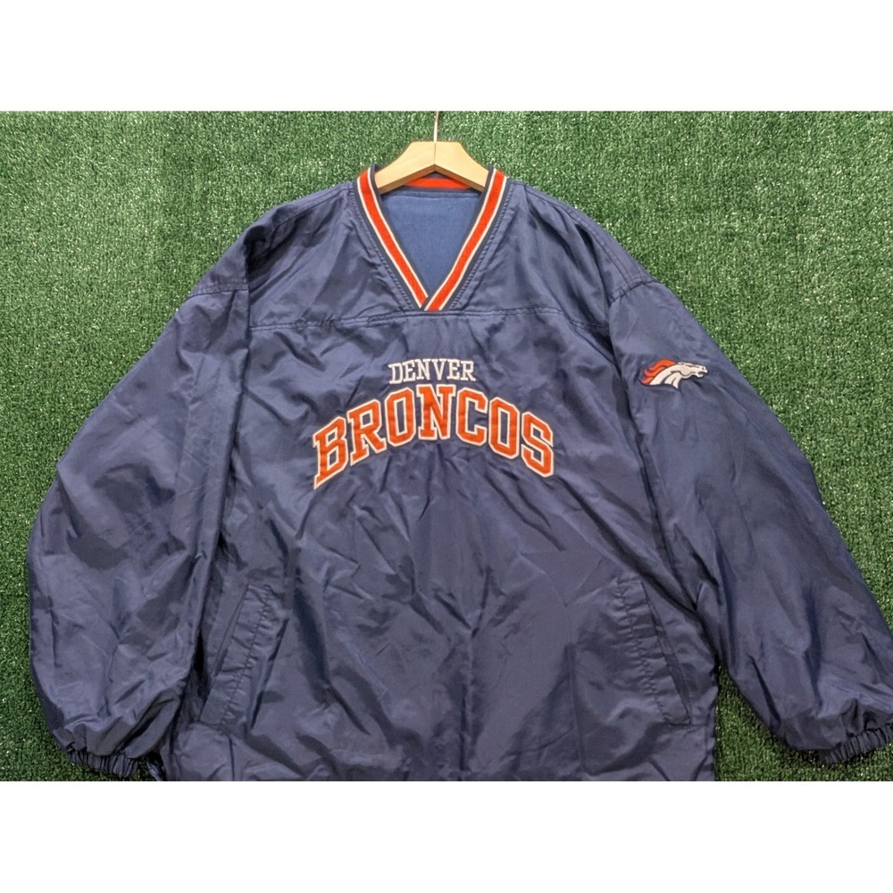 Spotlight Denver Broncos Reversible Windbreaker Pullover NFL Men's Large